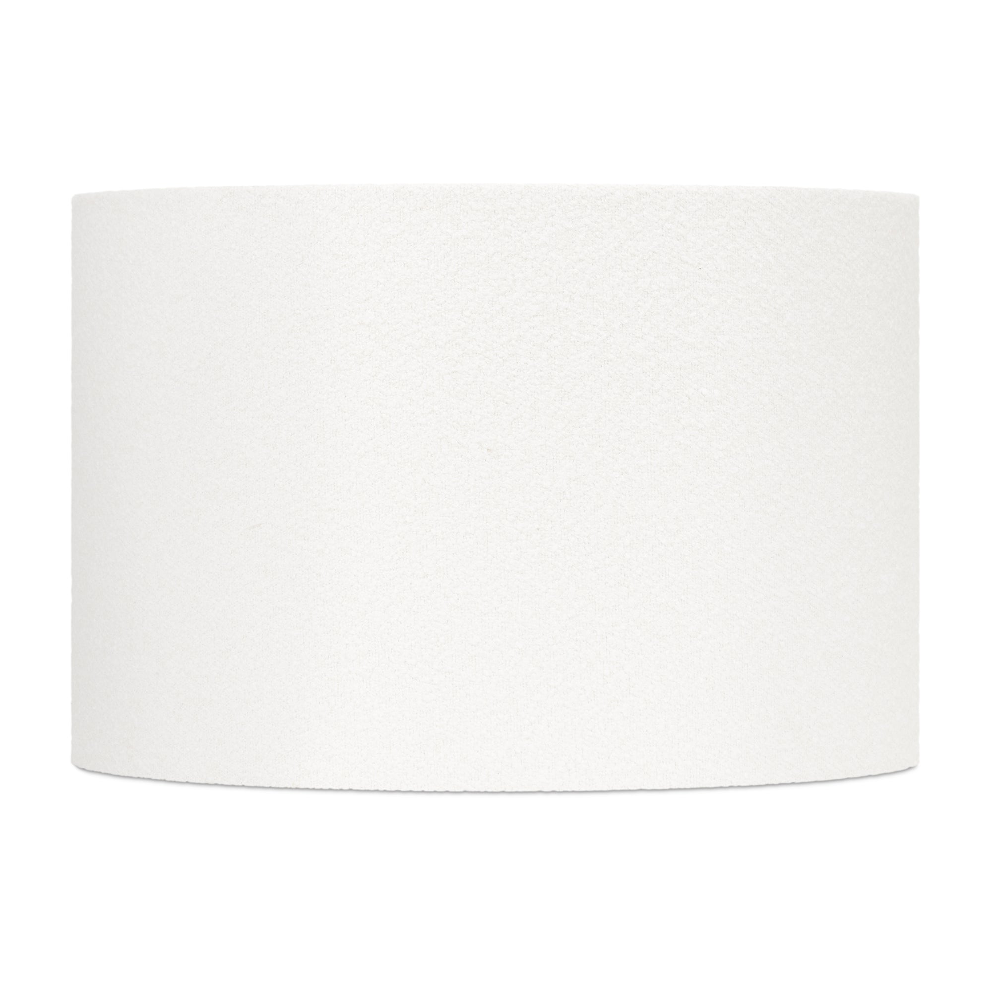 White Boucle Lamp Shade - Couture Lamps