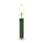 31.5" Blair Table Lamp Base - Green (Base, Harp, Finial) - Couture Lamps