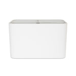 18/10x18/10x11"H White Crisp Square Shade - Couture Lamps