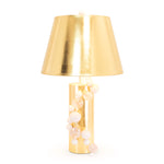 Buble' Table Lamp with Gold Taperd Shade
