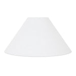 Coolie Shade in White Linen - Couture Lamps