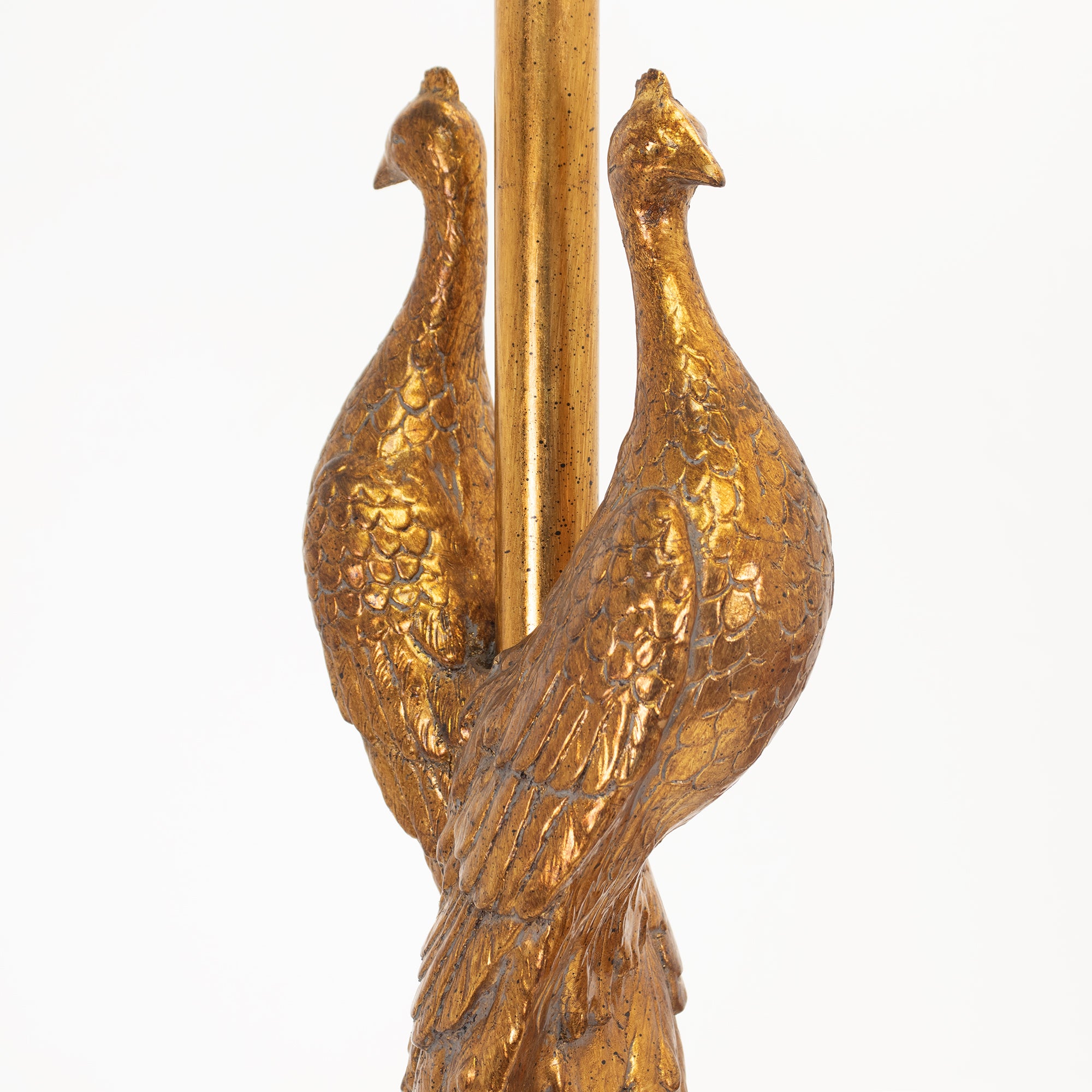 Golden Peacock Table Lamp - Couture Lamps