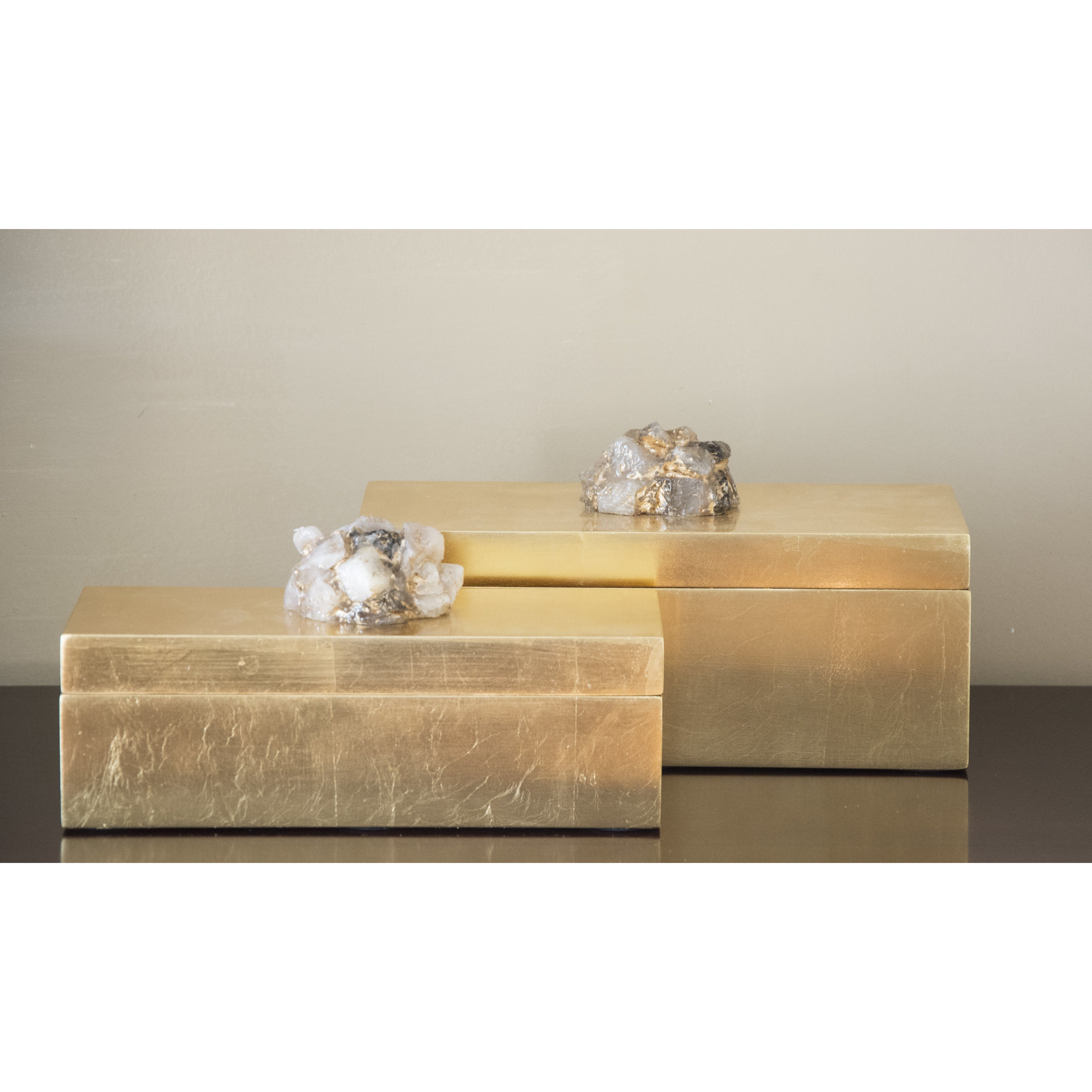 Astoria Quartz Boxes [Set of 2] - Couture Lamps