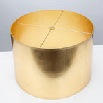 Round Tapered Gold Foil Lamp Shade 15 x 16 x 10" - Couture Lamps