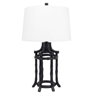 Bamboo Table Lamp, Black - Couture Lamps