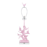 29"H Bird on Branch Table Lamp-Blushing Bride Pink - Couture Lamps