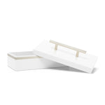 Blair Box - White and Silver (Single) - Couture Lamps