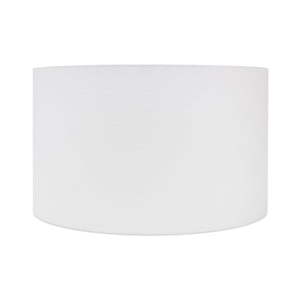 Round White Linen Drum Shade 16" x 16" x 10" - Couture Lamps