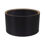 Round Black Linen Drum Shade 16" x 16" x 10" - Couture Lamps