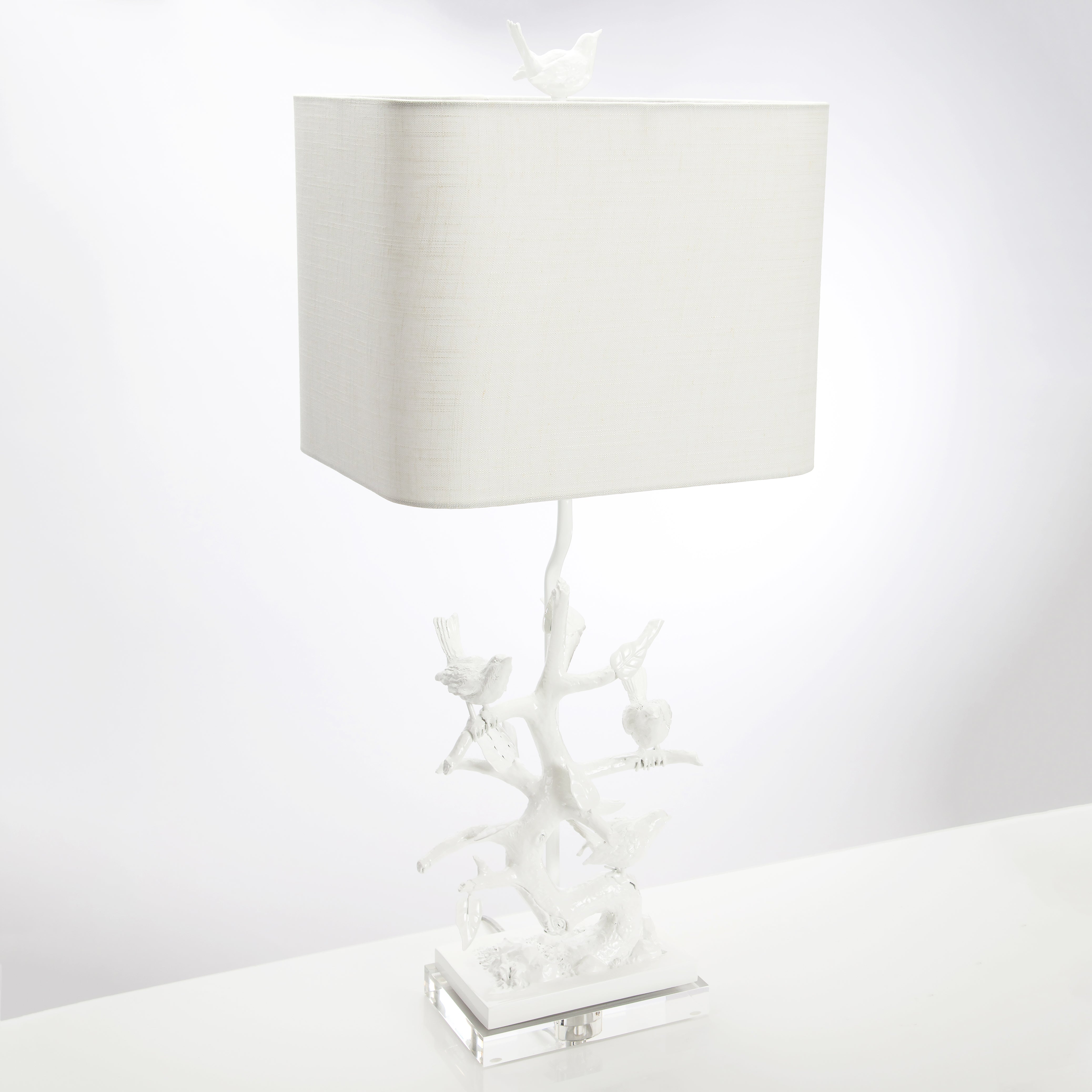 Bird on Branch Table Lamp - Couture Lamps