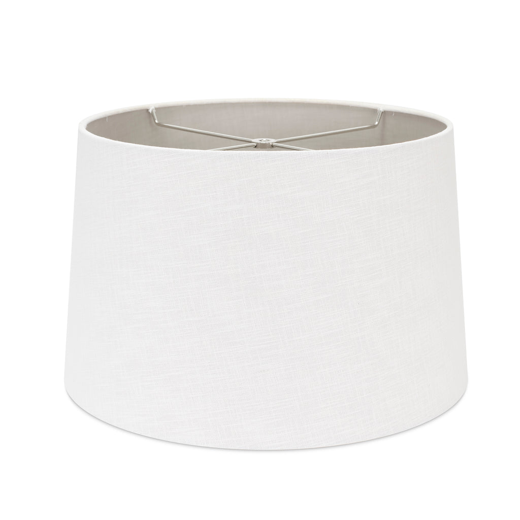 14x16x10"H Casual Linen Shade with Soft Silver Lining - Couture Lamps