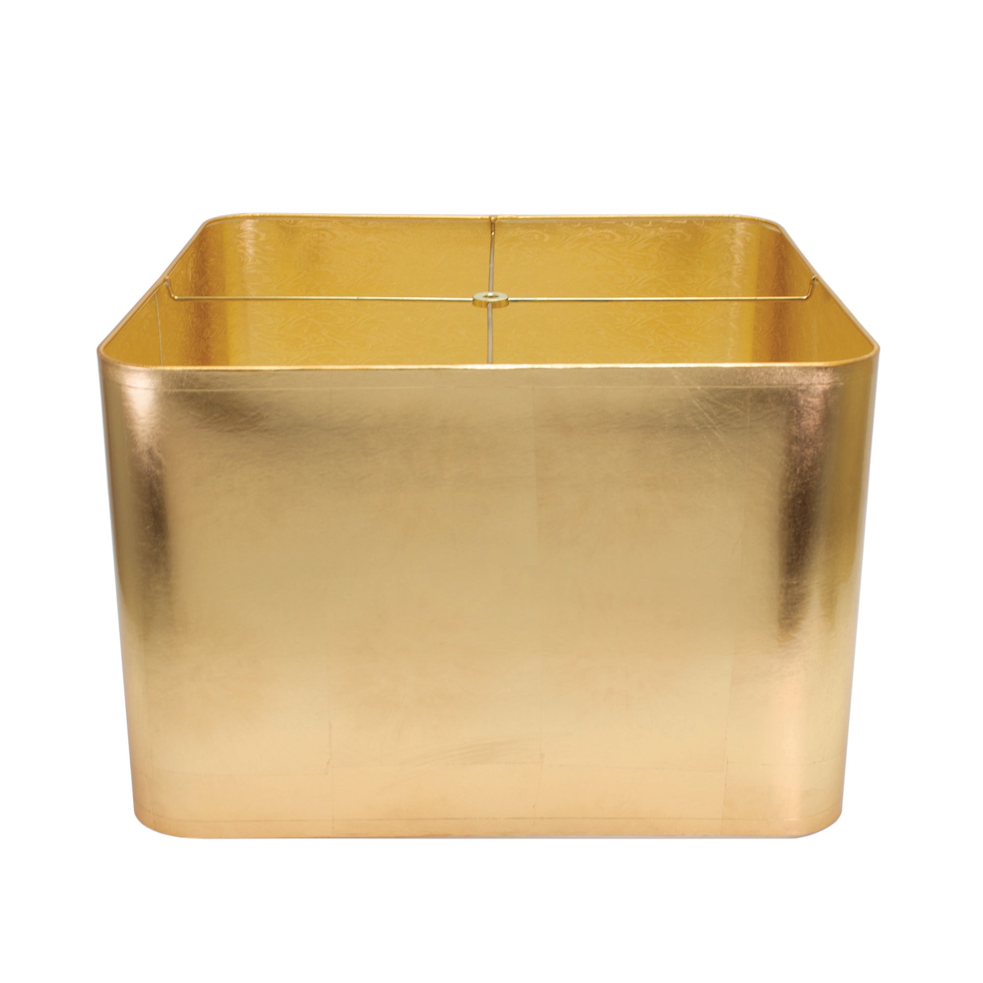 Square Gold Foil Lamp Shade 14/14 x 14/14 x 10" - Couture Lamps