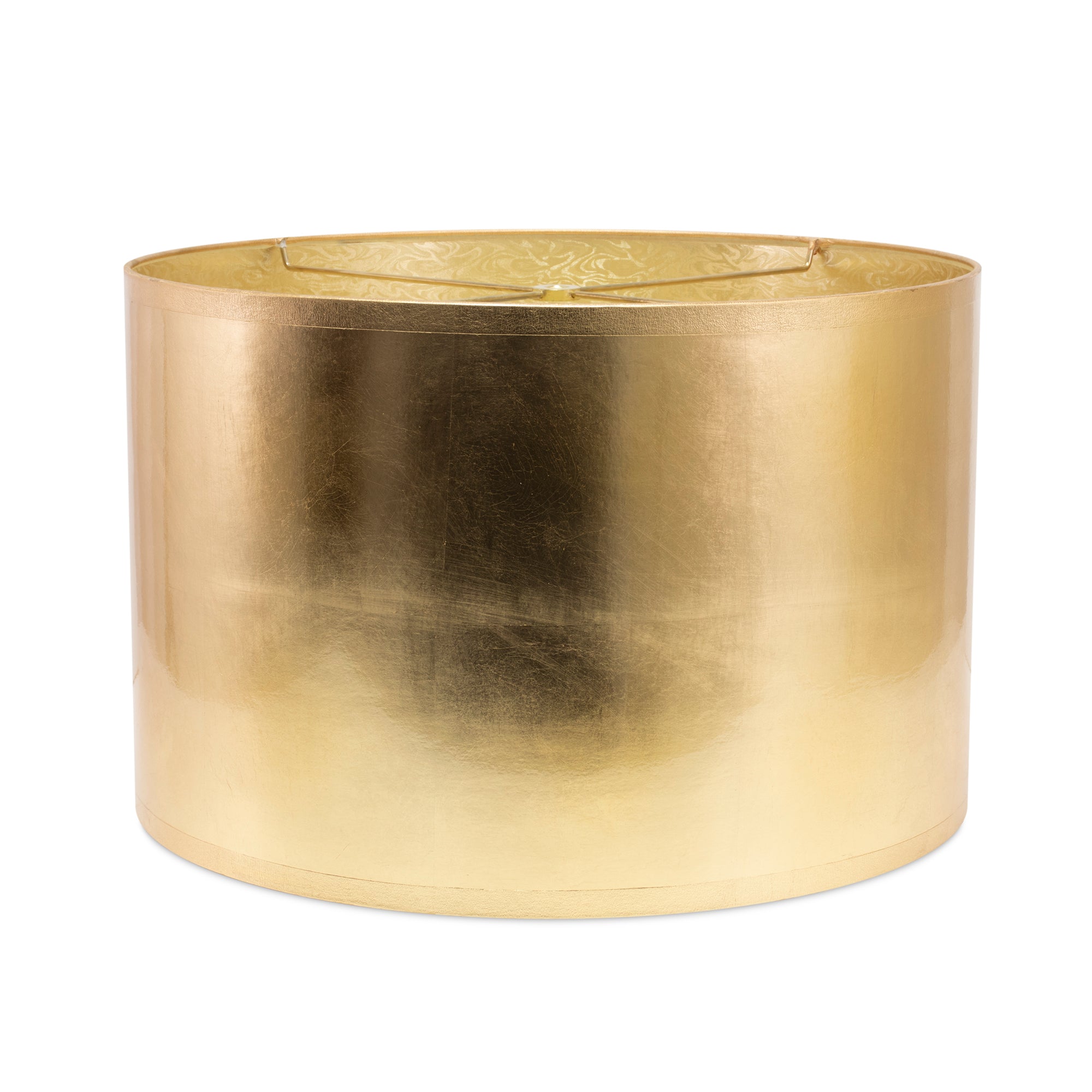 Round Gold Foil Lamp Shade 17" x 17" x 11" - Couture Lamps
