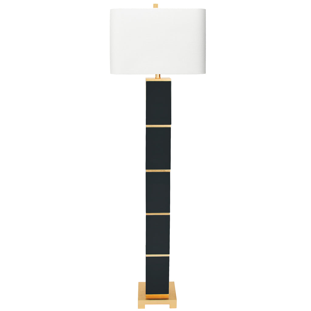 Jacques Black Floor Lamp - Black - Couture Lamps