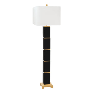 Jacques Black Floor Lamp - Black - Couture Lamps