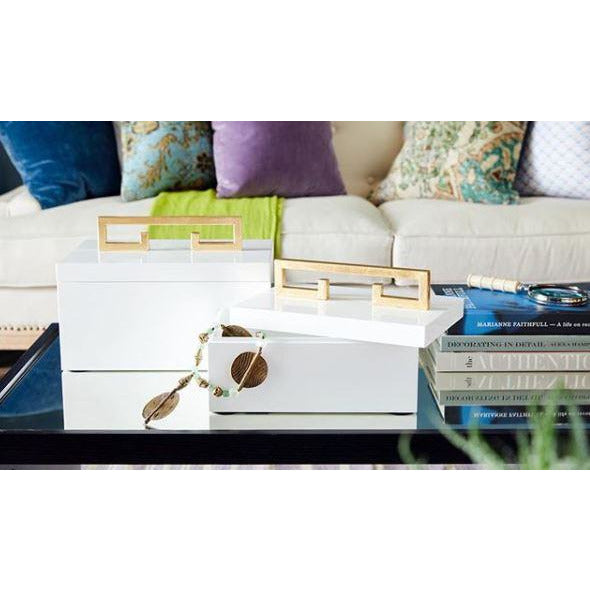 Avondale Boxes [Set of 2] White - Couture Lamps