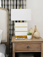 San Simeon Table Lamp, White - Couture Lamps